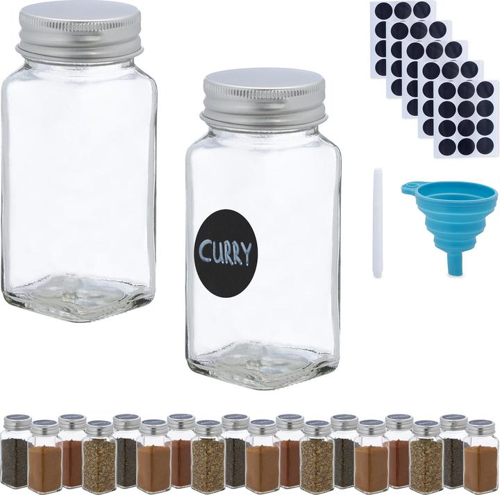 Actual product image Relaxdays 20x spice jars (0.12 l)