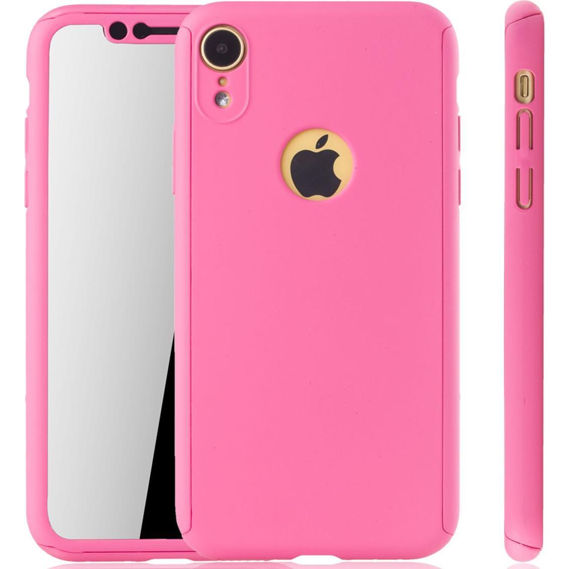 Thumbnail - König Design Hülle Handy Schutz für Apple iPhone XR Full Case Cover Displayschutz Bumper Pink (Apple iPhone XR), Smartph...