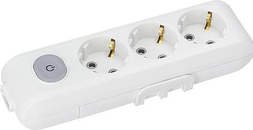 Actual product image Panasonic 3-fold Power strip white w.switch WLTA04302WH-EU1