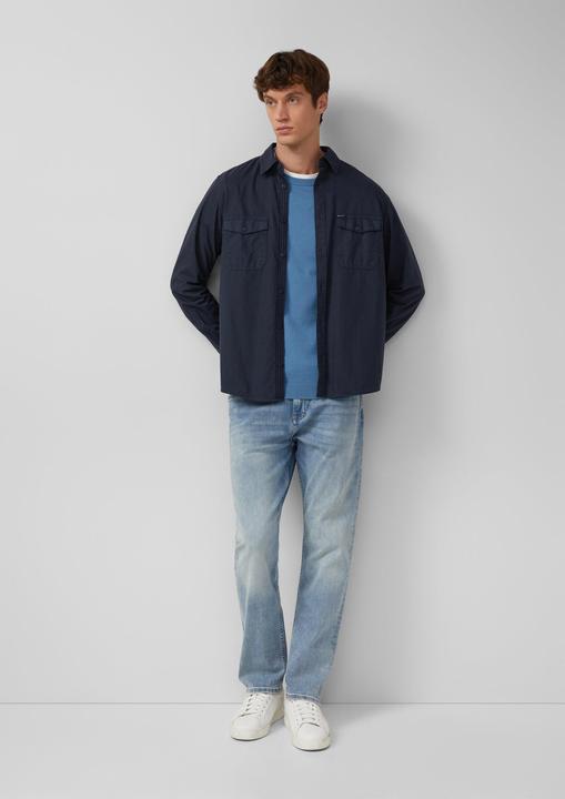 Produktbild s.Oliver Strickpullover Baumwollpullover mit Logo-Stickerei (XL)