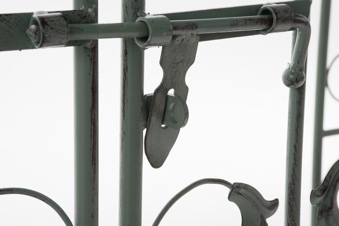 Produktbild Swisshandel24 Rosenbogen m. Tor Sina, antik-grün (41.50 cm, 108.50 cm)