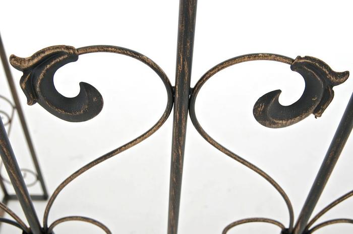 Produktbild Swisshandel24 Rosenbogen m. Tor Sina, bronze (41.50 cm, 108.50 cm)