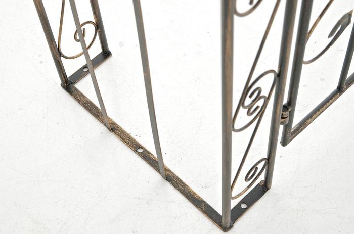 Produktbild Swisshandel24 Rosenbogen m. Tor Sina, bronze (41.50 cm, 108.50 cm)