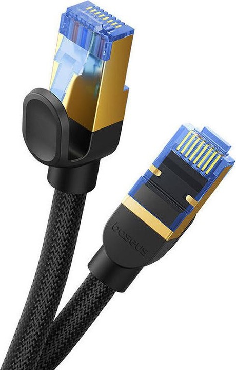 Produktbild Baseus Braided network cable cat.7 Ethernet RJ45, 10Gbps, 5m (black) (S/UTP, CAT7, 5 m)