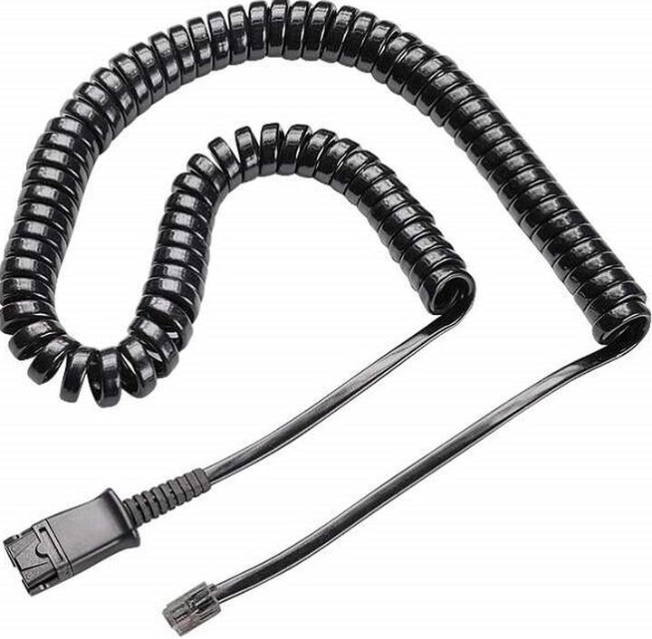Poly HP U10P-S Cable, Mâle, Mâle, Noir