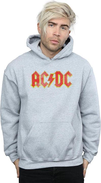 Produktbild AC/DC Distressed Red Logo Kapuzenpullover (L)