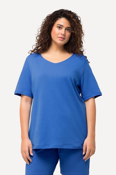 Produktbild Ulla Popken Shirt, doppellagige Vorderseite, Slim, Rundhals, Halbarm (56)