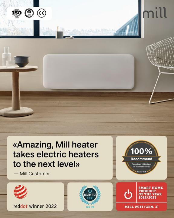 Immagine prodotto Mill Invisible Smart WiFi PanelHeater 1300W