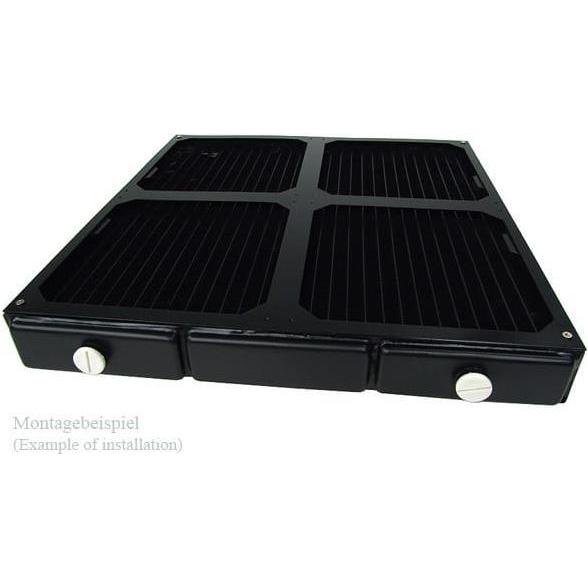 Alphacool Nova 1080 Lüfterblende 4x180mm - Black (180 mm), Wasserkühlung Radiator, Schwarz