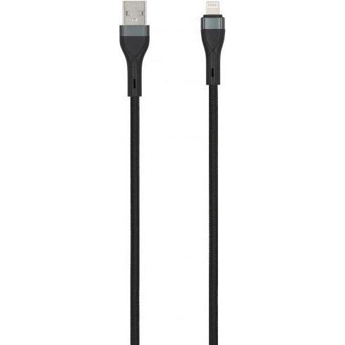 Seek Toti Cavo da USB A a Lightning, 2 m di cavo intrecciato 2A (non MFI), nero, Caricabatteria senza fili