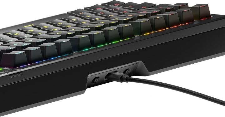 Actual product image Glorious GMMK 3 Pro 75 % Custom Gaming Keyboard - Pre-Built, ISO (DE), Fox Switches, black (DE, Cable)