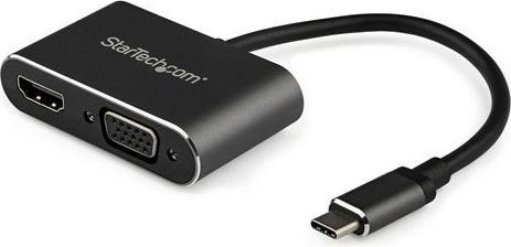 Produktbild StarTech USB-C zu VGA und HDMI Adapter (VGA, HDMI, 16.70 cm)