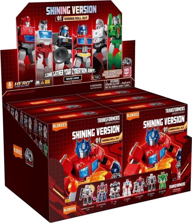 Actual product image Blokees Transformers assortment figurines Plastic Model Kit Shining Version 01 Shining Roll Out (9)