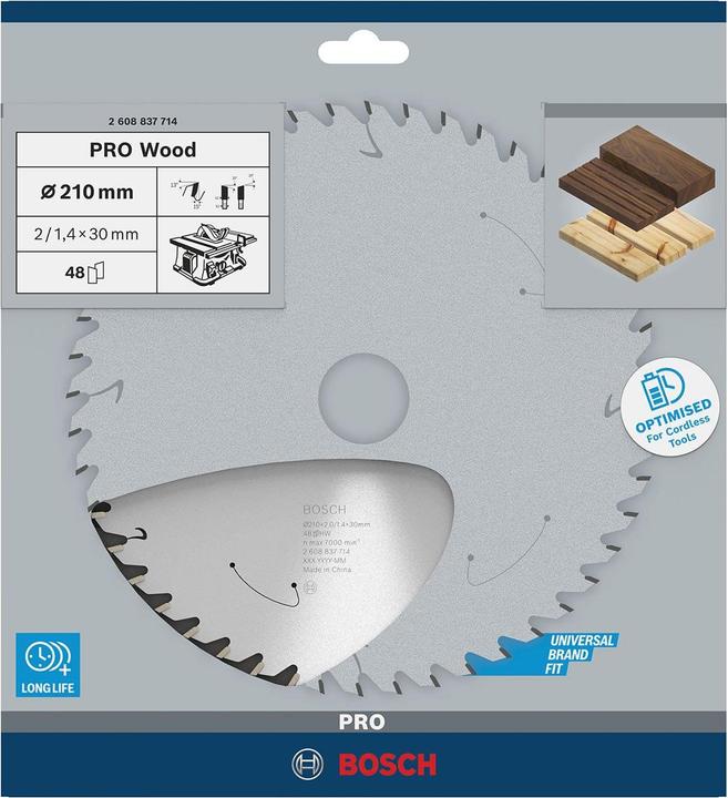 Productafbeelding Bosch Professional Zubehör Cirkelzaagblad voor accuzagen Standaard voor hout