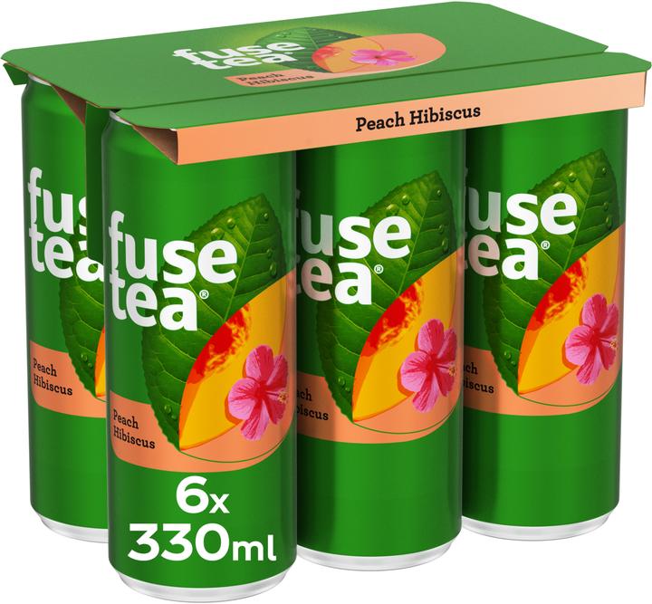 Produktbild Fusetea Peach Hibiscus (6 x 33 cl)