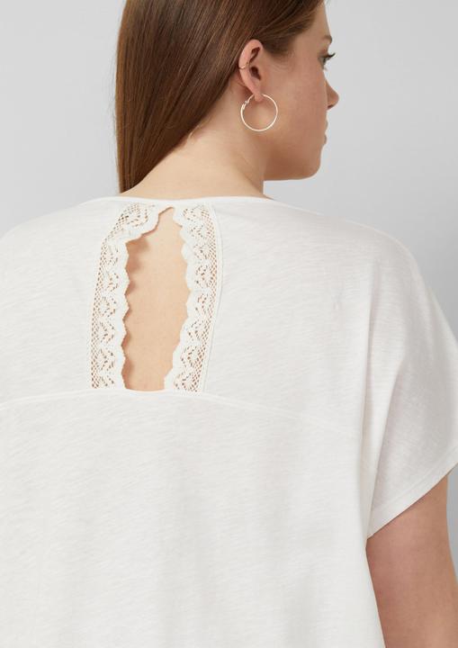 Produktbild s.Oliver Baumwollshirt mit Spitzeneinsatz (52)