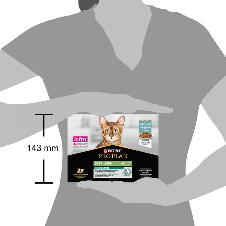 Produktbild Pro Plan Sterilised Maintenance in Gelee (Adult, 10 Stk., 850 g)