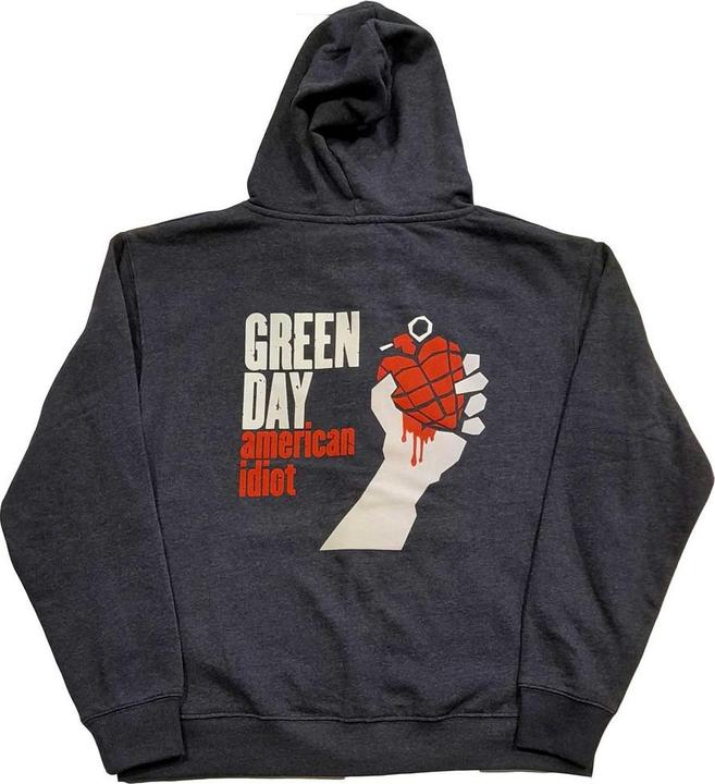 Immagine prodotto Green Day Felpa con cappuccio American Idiot con zip a tutta lunghezza (M)