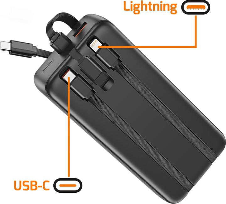 Image du produit Max Excell Powerbank 20000mAh 2xUSB-A/USB-C LCD (20000 mAh, 22.50 W)