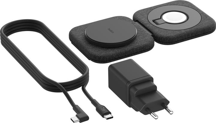 Image du produit Belkin Station de charge BoostCharge Pro 2-en-1 Qi2 (15 W)
