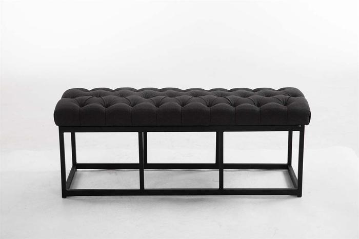 Actual product image Swisshandel24 Bench Amun fabric B120, dark grey (120 cm)