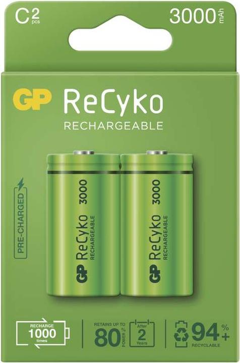 Actual product image GP Batteries B2133 household battery C Nickel-Metal Hydride (NiMH) (2 pcs., C, 3000 mAh)