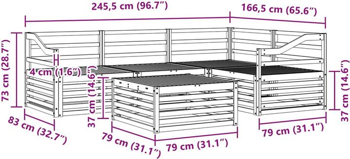 Produktbild vidaXL Outdoor-Sofa