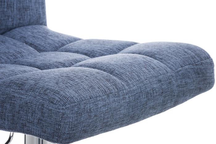 Actual product image Swisshandel24 Bar stool Peru FABRIC, blue