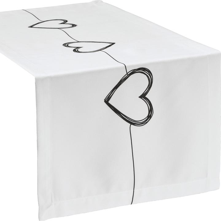 Erwin Müller Tischläufer "Herz" (100 x 40 cm)