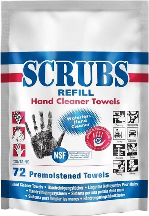Actual product image Scrubs Srubs Refill 042270 Hand Cleaning Wipes 72 pcs. (72 pcs.)