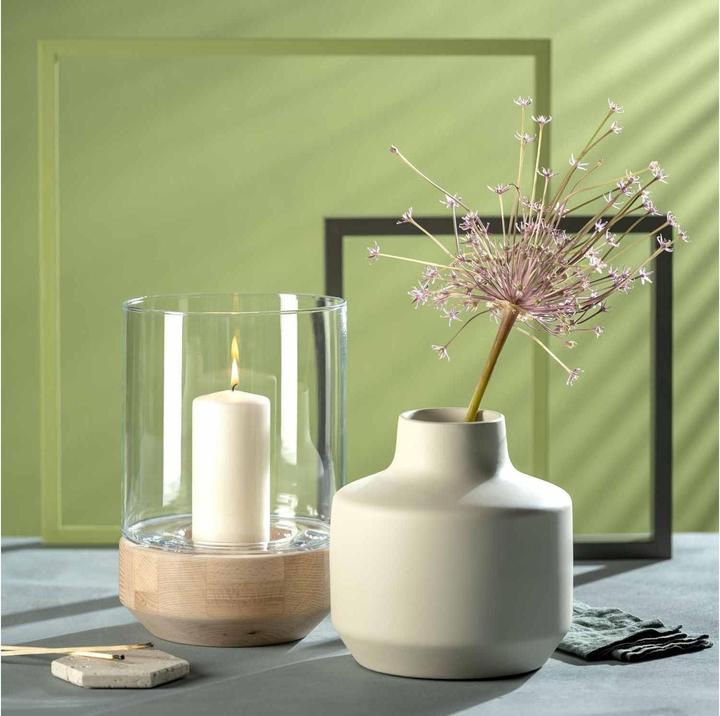 Actual product image Leonardo Milano vase 22 cm, cream (1 x, 21 x 21 x 22 cm, 4 l)