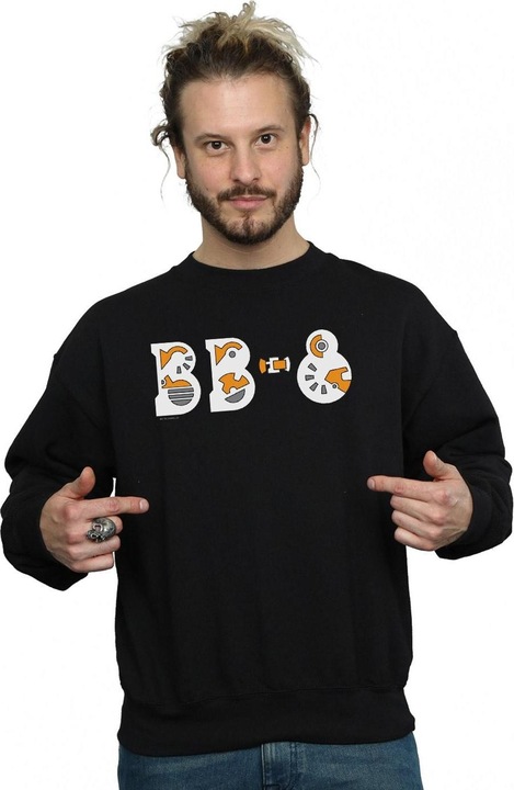 Produktbild Star Wars The Rise Of Skywalker BB8 Text Logo Sweatshirt (L)