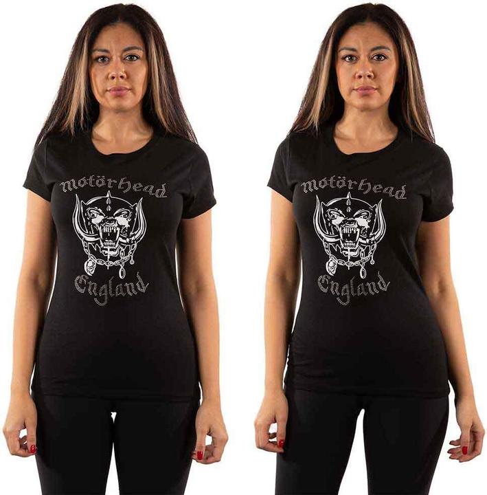 Motorhead England (Black, Diamante) (Girlie)
