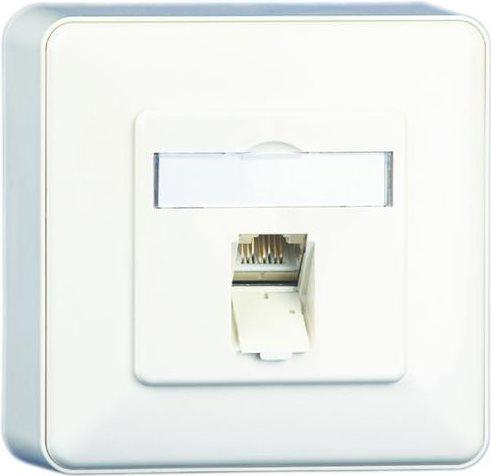 Produktbild Metz Connect E-DAT C6 8(8) AP - Wanddose - RJ-45 - Pure White