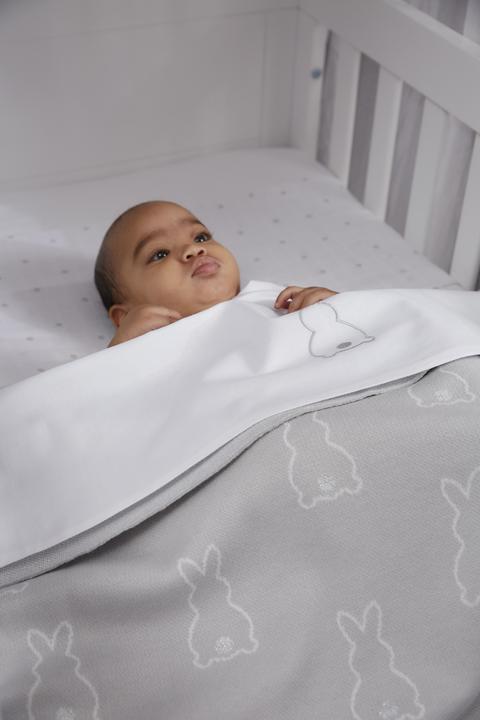 Produktbild Meyco X MrsKeizer Babydecke velvet Rabbit silver