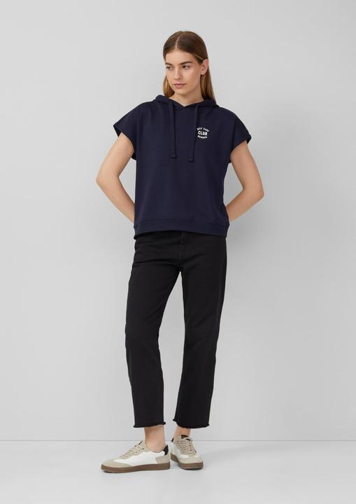 Produktbild s.Oliver Sweatshirt Sweatshirt mit Kapuze und überschnittenen Schultern (44)
