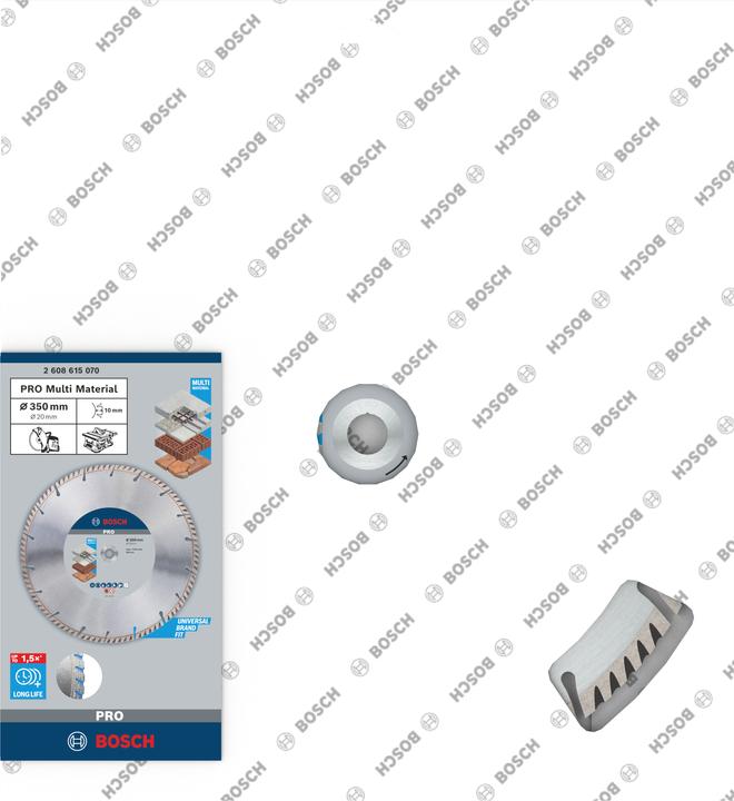 Actual product image Bosch Professional Zubehör PRO Multi Material diamond cutting disc, 350 x 20 mm