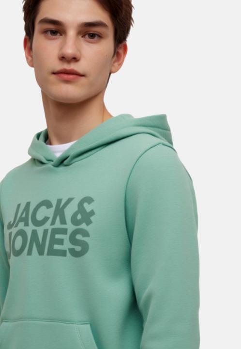 Actual product image Jack & Jones Jjecorp Logo Sweat Hood Noos Jnr (164)