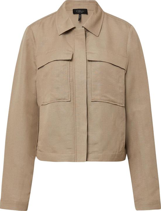 Produktbild S.Oliver Indoor-Jacke Jacke aus Leinenmix mit aufgesetzten Taschen (36)