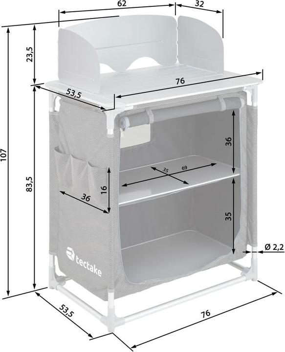 Immagine prodotto tectake Cucina da campeggio