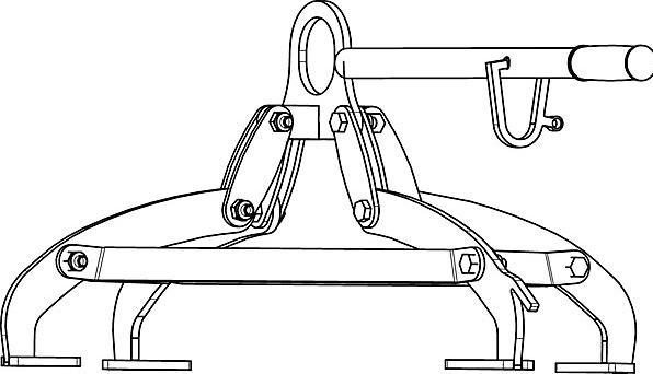 Image du produit eurokraft pro Pince à fûts avec système de serrage à 4 points