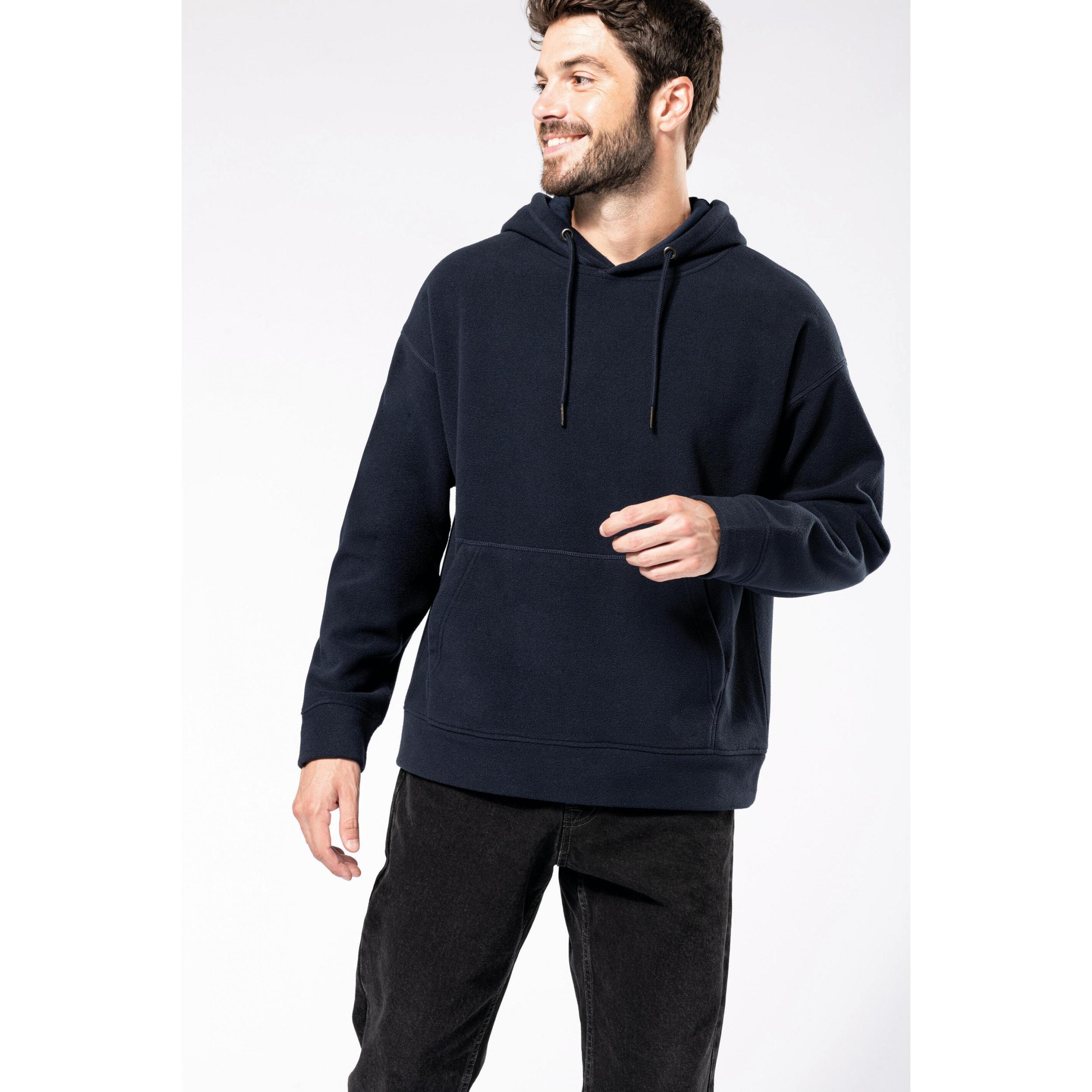Thumbnail - Kariban, Herren, Pullover, Oversize-Hoodie aus recyceltem Mikrofleece, Blau, (3XL)