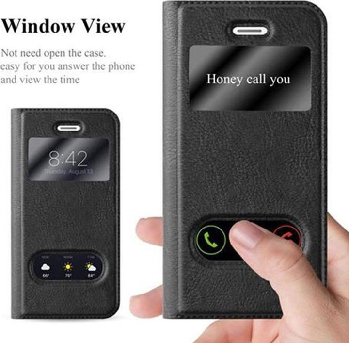 Produktbild Cadorabo Book mit View Doppelfenster Cover (Apple iPhone 5)