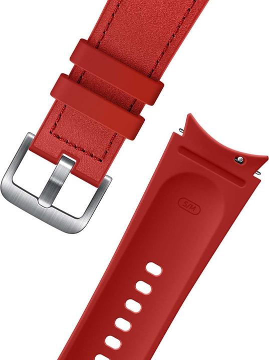 Produktbild Samsung Hybrid Leather Band 20mm M/L Red (20 mm, Leder)