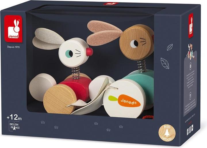 Actual product image Janod Pull-along bunny family