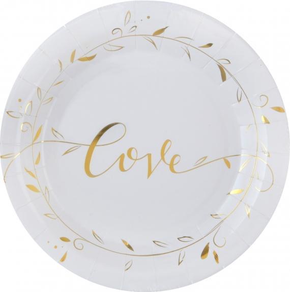 Actual product image Santex Hochzeits Love Einwegteller:1 (10 x)