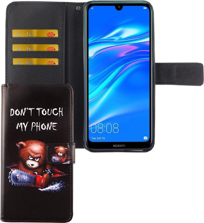 Produktbild König Design Hülle Handy Schutz für Huawei Y7 (2019) Case Cover Tasche Wallet Etui Handyhülle (Huawei Y7 (2019))