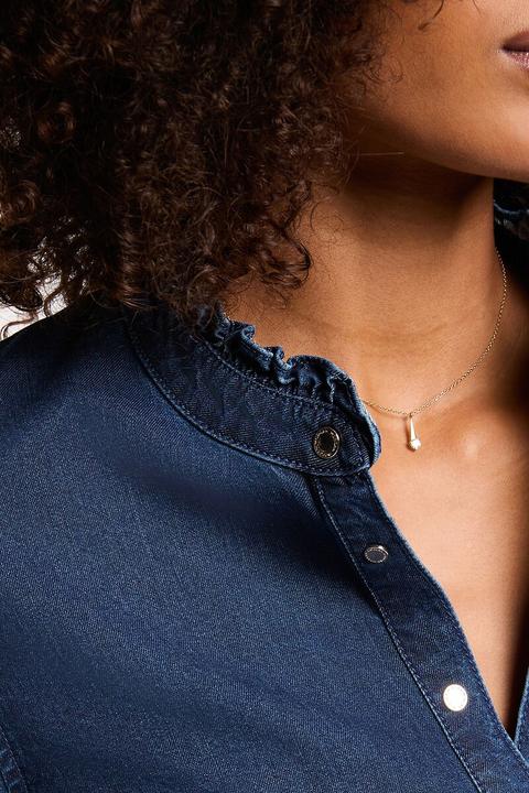 Immagine prodotto Morgan Jeansbluse mit Mao-Kragen (34)