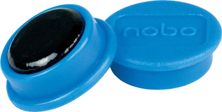 Actual product image Nobo Magnet round 13mm 1915285 blue 10 pieces (10 x)