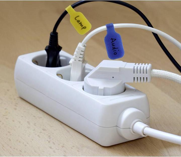 Produktbild SpeaKa Professional Kabelmarkierungen, rechteckig, mehrfarbig, mit Klettverschluss, 10 St